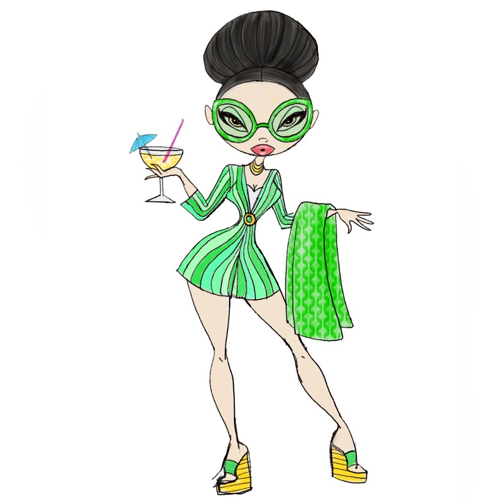 Cocktail Cutie Dylan Art Print